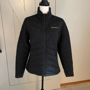 Eddie Bauer IgniteLite Stretch Reversible Down Alternative Jacket, Black, Med.